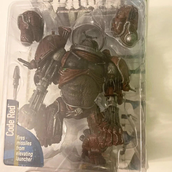 Vintage  1999 Techno Spawn Code Red Series 15 McFarlane Action Figure Gorilla - Picture 2 of 16